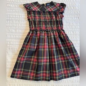 Crewcuts Plaid Dress - Red, Yellow, and Black